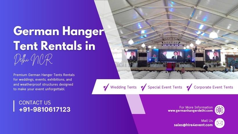 Affordable German Hanger Tent Rentals in Delhi NCR – Events & Exhibitions
