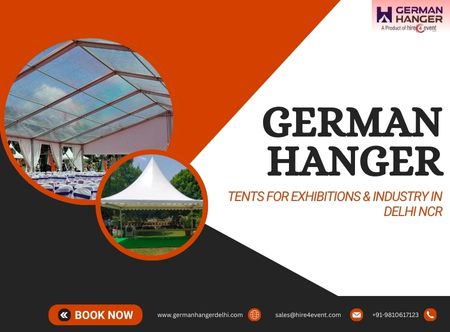 Exhibition & Industrial German Hanger Tent Rental in Delhi NCR Exhibition & Industrial German Hanger Tent Rental in Delhi NCR