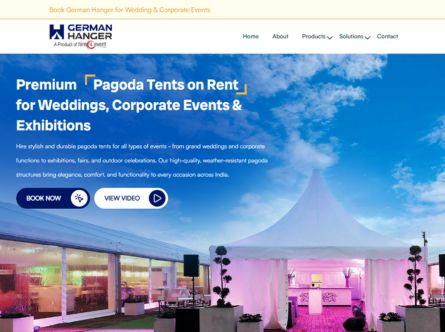 German Hanger on Rent in Delhi NCR - Best Tents for Events & Weddings