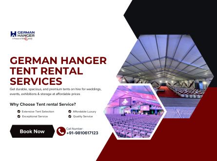German Hanger Tent Rental Services in Delhi NCR – Perfect for Events & Storage