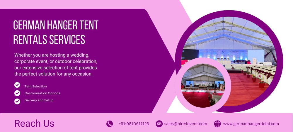 Best German Hanger Tent Rentals in Delhi NCR for Events & Storage