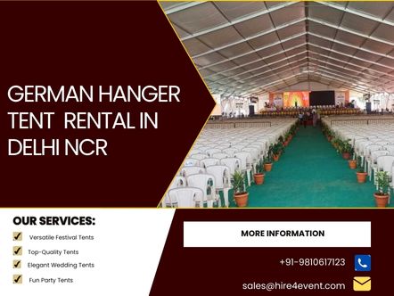 Best German Hanger Tent Rentals in Delhi, Noida & Gurgaon