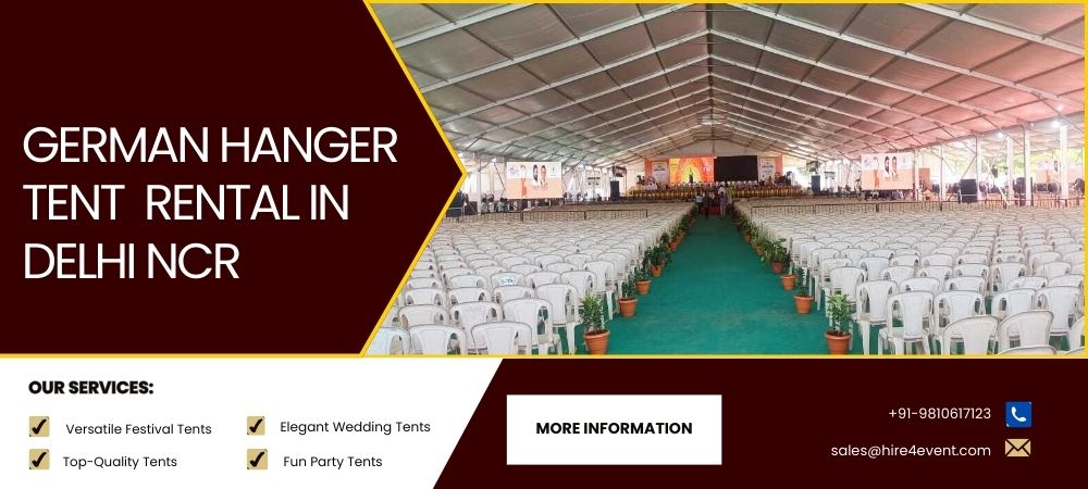Best German Hanger Tent Rentals in Delhi, Noida & Gurgaon