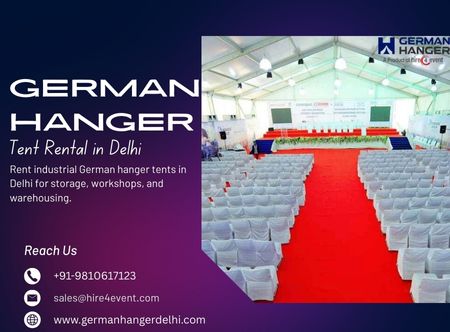 Industrial German Hanger Tent Rental in Delhi – Storage & Warehousing Industrial German Hanger Tent Rental in Delhi – Storage & Warehousing