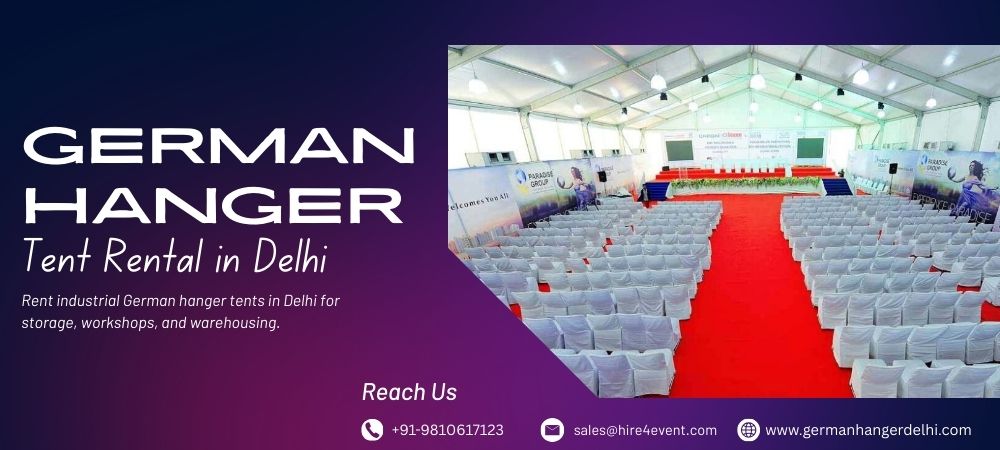 Industrial German Hanger Tent Rental in Delhi – Storage & Warehousing Industrial German Hanger Tent Rental in Delhi – Storage & Warehousing