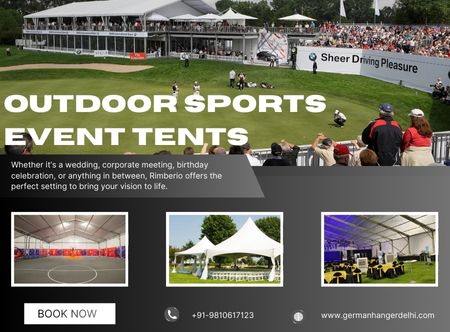 Premium Outdoor Sports Event Tents on Rent in Delhi NCR