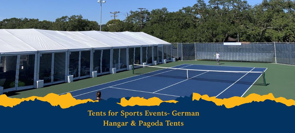 German Hangar & Pagoda Tents for Professional Sports Events